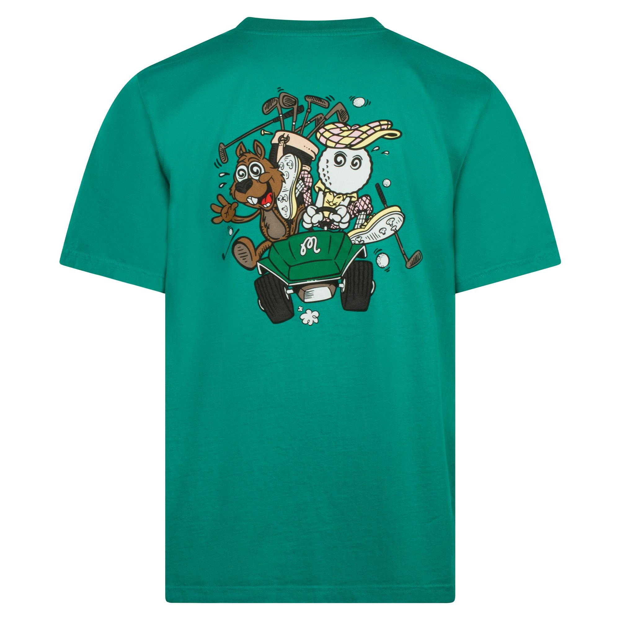 Malbon Two Man Scramble Mens SS T-Shirt Bright Green